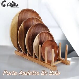 Porte-assiette en bois