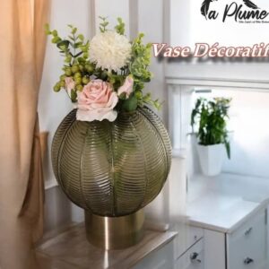 Vase décoratif boule en verre