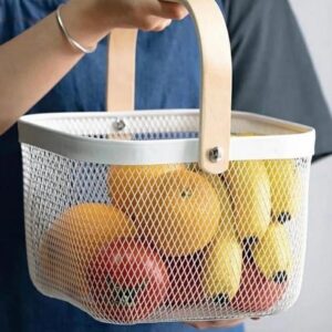 Panier de rangement en métal