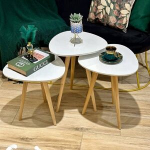 Tables gigognes de style moderne 3 pièce