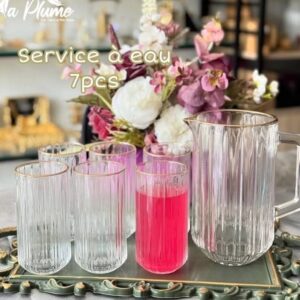 Service à eau 7 pièces de luxe