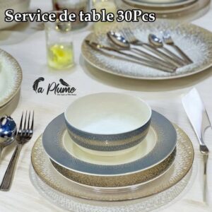 Service de table élégant 30pcs
