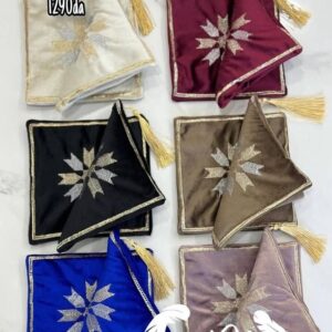 Accessoires de Théière en Velours Brodé