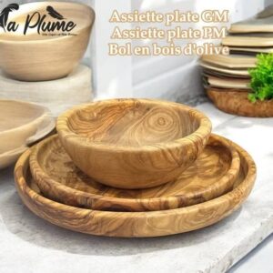 Service de Table en Bois d'Olivier par pièce