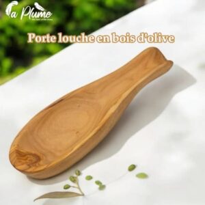 Porte-louche en bois d'olivier