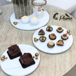Plateau  présentoirs ronds en Marbre