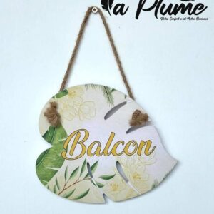 Plaque de porte décorative par pièce