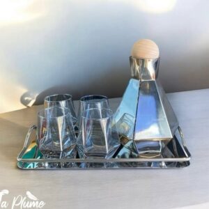 Carafe et Verres Élégants avec plateau