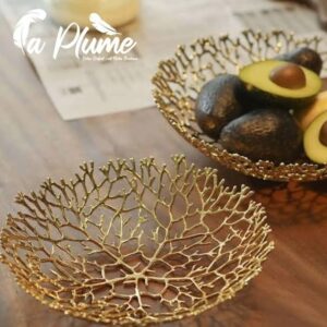 Bol décoratifs en métal doré par pièce