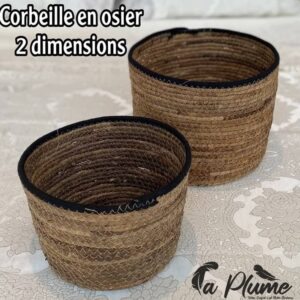 Corbeille en osier 2 dimensions