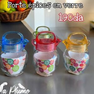 Pots à épices en verre