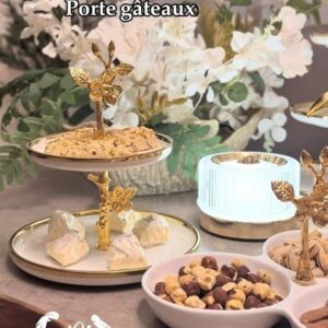 Porte gâteaux luxe 2 niveaux