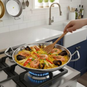 Poêle à Paella de luxe