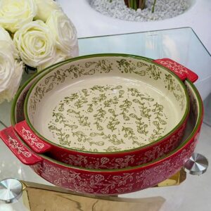 Ensemble de plat four en céramique décorés en 2 dimension