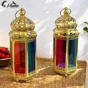 Lanterne décorative en métal par pièce