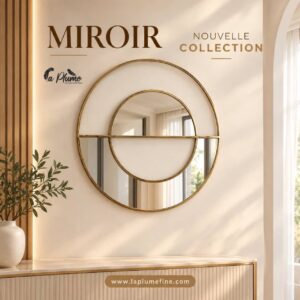 Miroir Décoratif Géométrique Cannelé