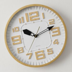 Horloge Murale "Écorce" Relief Scandinave et Modernité