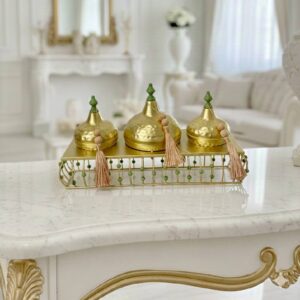 Trio de Douceurs "Perles d'Orient" : Porte Fruits Secs de Prestige