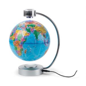 Globe Terrestre Rotatif en Lévitation Magnétique (LED, 4 Pouces)