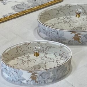 Bonbonnière de Luxe avec Couvercle Ornemental