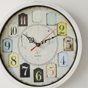 Horloge Murale "Arc-en-ciel Vintage"