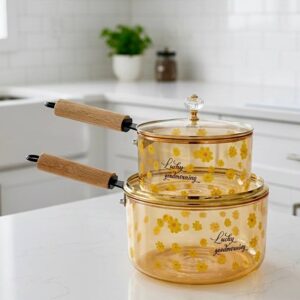 Casseroles En Verre Borosilicate "Lucky goodmorning"