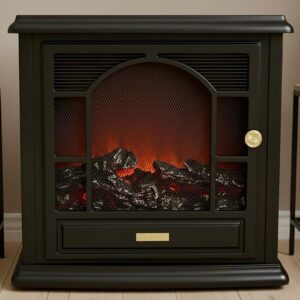 Lanterne Cheminée Décorative Portable - Effet Flammes LED Réaliste