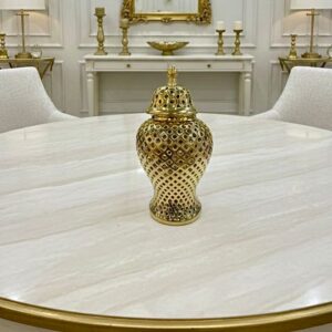 Pot Creux Général En Céramique Doré