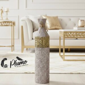 Le Vase Artisanal "Feuillage d'Or"