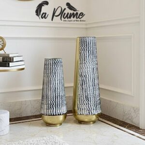 Vases « Zénith Noir et Or »