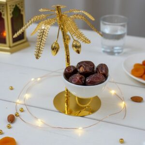 Porte-Dattes et Noix "Palmier Doré