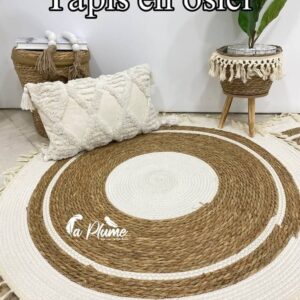 Tapis en osier par pièce