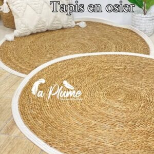 Tapis en osier par pièce