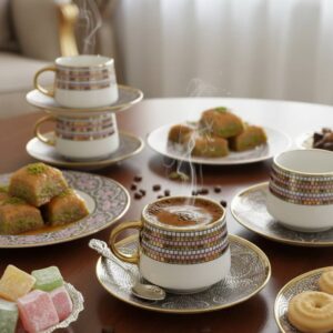 Service à café moderne 24 pièces