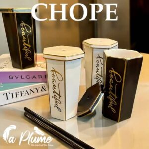 Chopes Élégantes avec paille