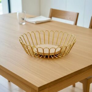 Panier à Pain Design Ondulé avec Base Naturelle