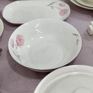 Saladier En Porcelaine A Motif Floral