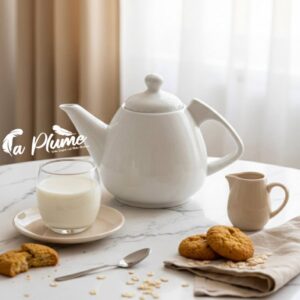 Théière "Sérénité Organique" – Céramique Fine & Design Sculptural