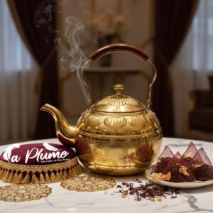 La Théière Sultan en Laiton Ciselé