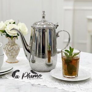 La Théière "Héritage Royal" – Acier Inoxydable Gravé
