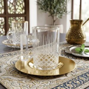 Service à Thé "Cristal & Or" Édition Prestige (12 Pièces)