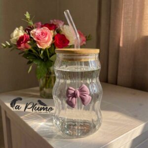 Coupe de Glace Élégance Colorée avec Couvercle et Paille