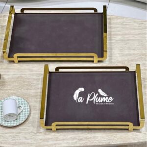 Plateau de Service en Similicuir