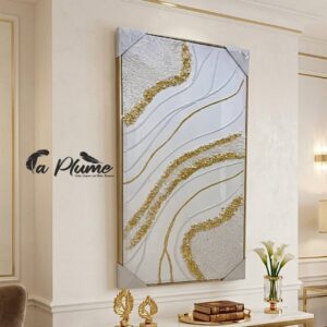 Cadre Mural Décortif Éclat Minéral 52,5 x 102,5 Cm