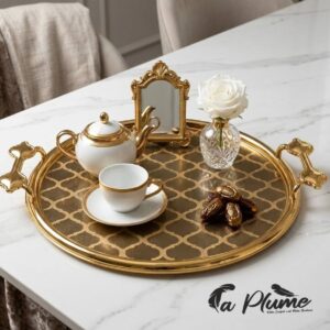 Plateau de Service Royal en Dorure