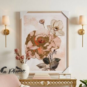 Cadre Mural Rose de Sable et d'Or 40,5 x 50,5 Cm