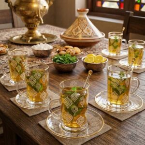 Service à Thé "Goutte d’Orient" Prestige (12 Pièces)