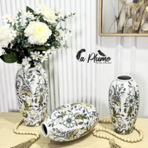 Vases Porcelaine aux Motifs Floraux