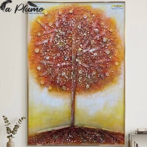 Cadre Décoratif Arbre Scintillant d'Automne 80,5 x 121,5 Cm
