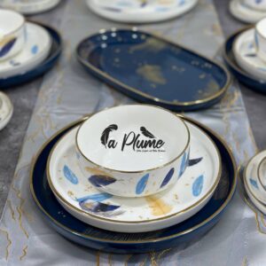 Service de Table 21 Pièces en Porcelaine